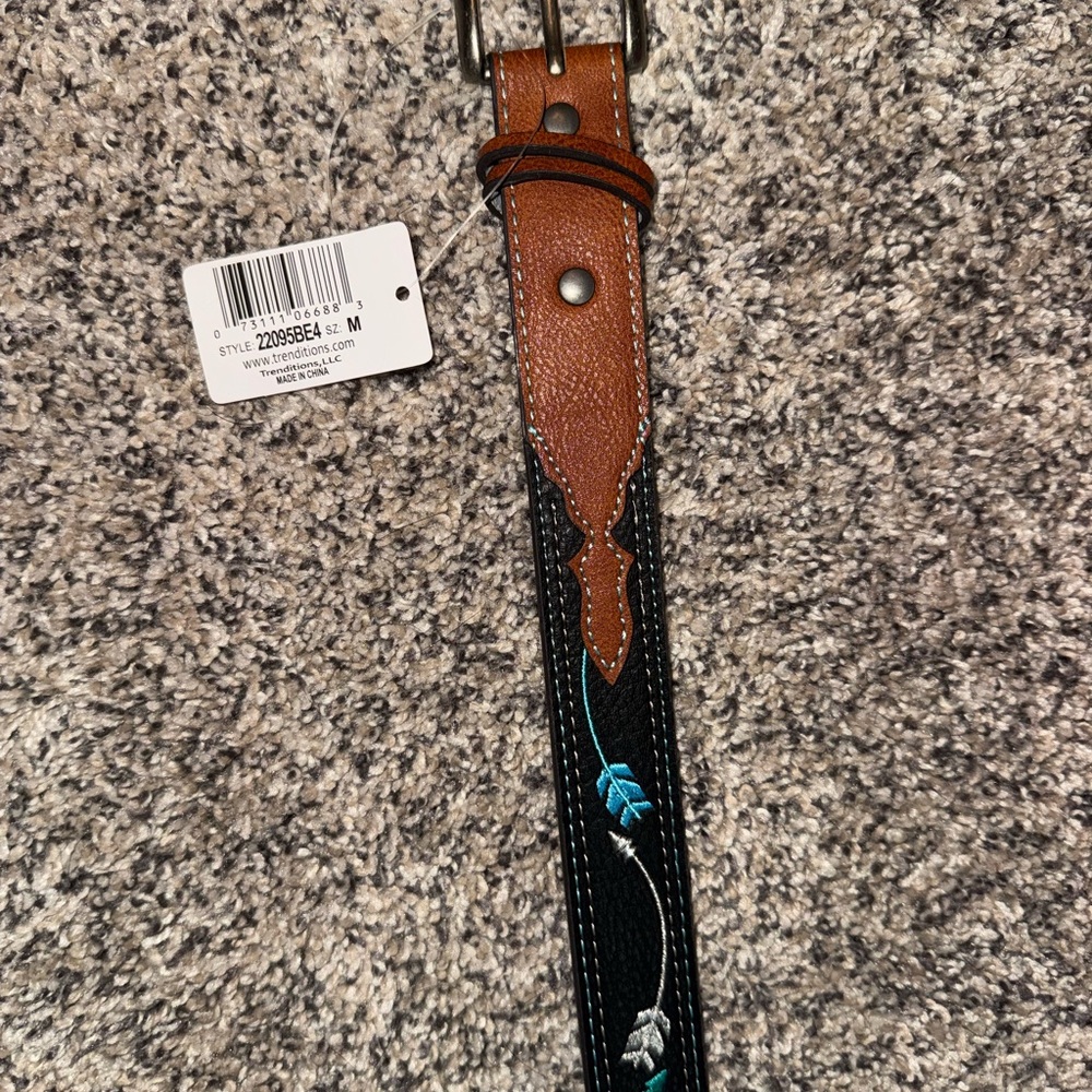 Brown and Black Kids Belt